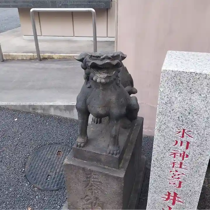 白金氷川神社の狛犬