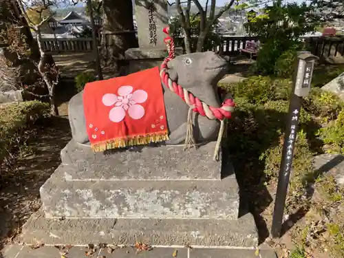 福良天満宮の像