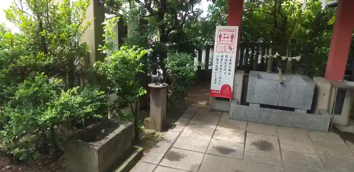 前川神社の手水舎