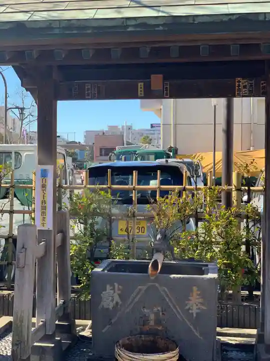 亀戸浅間神社の手水舎