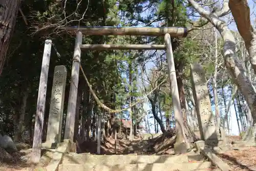 沫蕩神社の鳥居