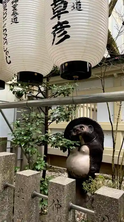 露天神社(お初天神)の狛犬