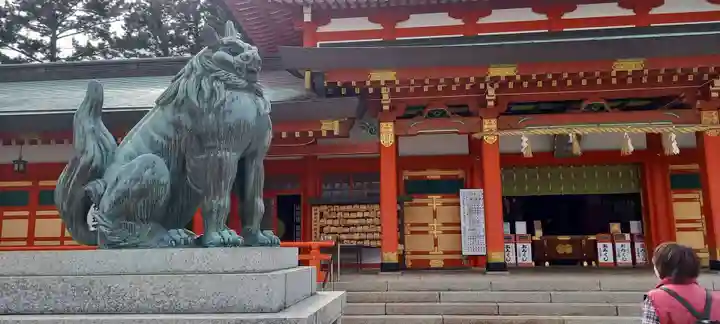 五社神社 諏訪神社の狛犬