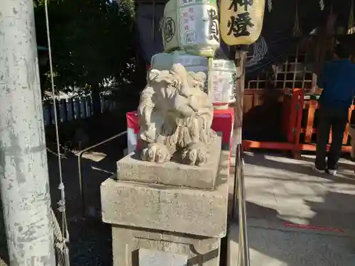 中津瀬神社の狛犬