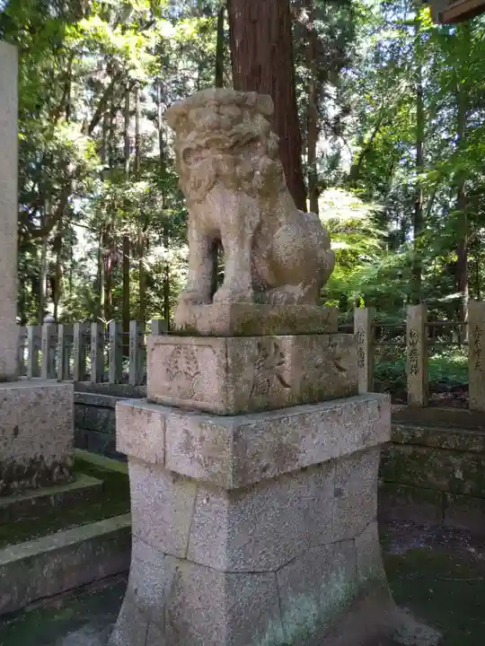 田村神社の狛犬