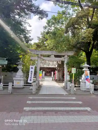 新田神社の鳥居