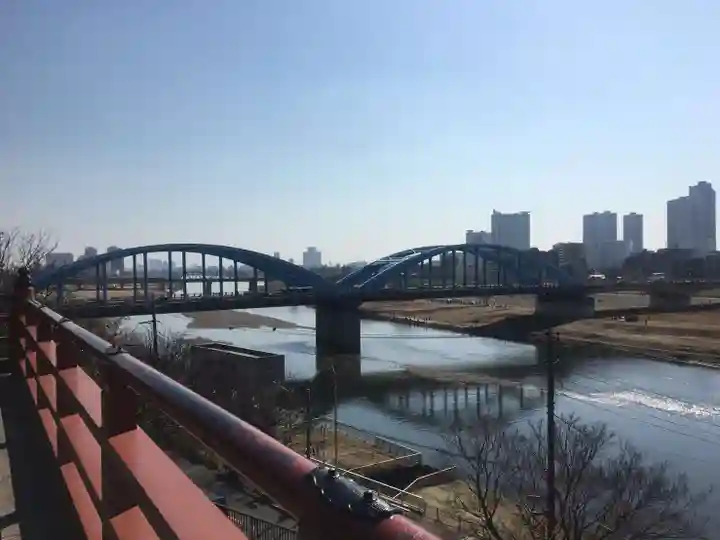 多摩川浅間神社の景色