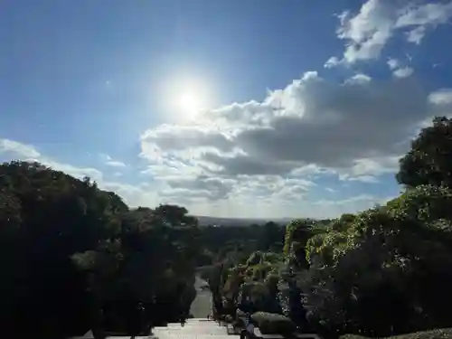 明治天皇伏見桃山陵の景色