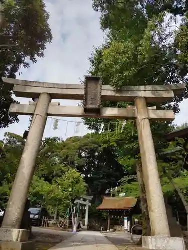 雪ケ谷八幡神社の鳥居