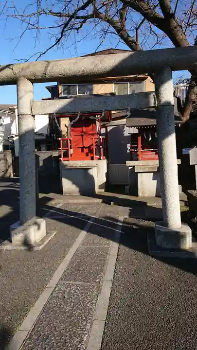 多摩川諏訪神社の鳥居
