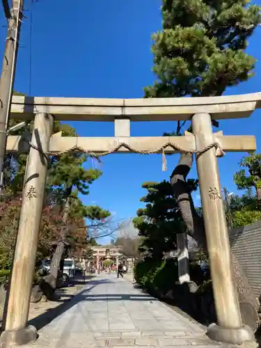 阿部野神社の鳥居