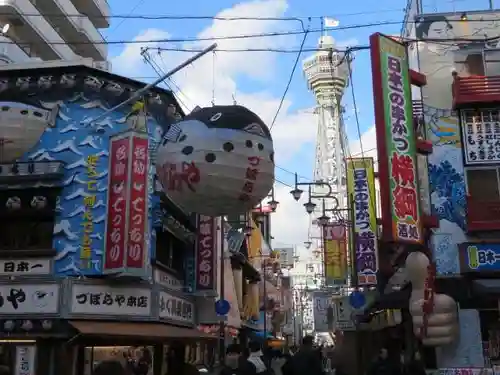 ビリケン神社の景色