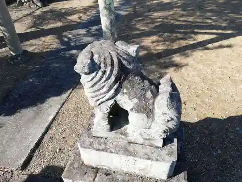 安積疎水神社の狛犬