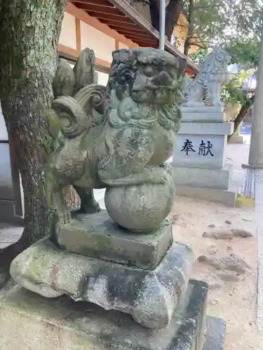 空鞘稲生神社の狛犬