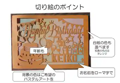 誕生月切り絵の限定ポイント