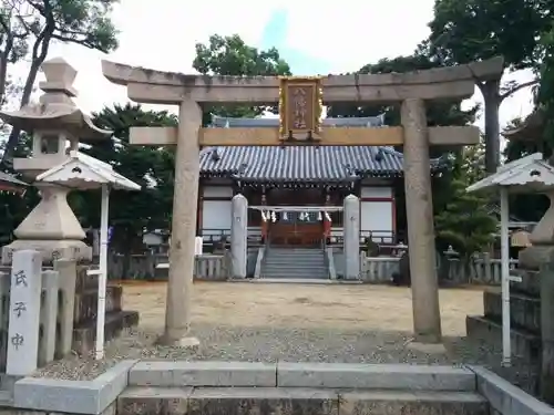 中筋八幡神社の鳥居