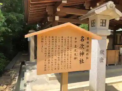 名次神社の歴史