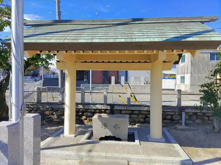 八劔社(東中島八劔社)の手水舎