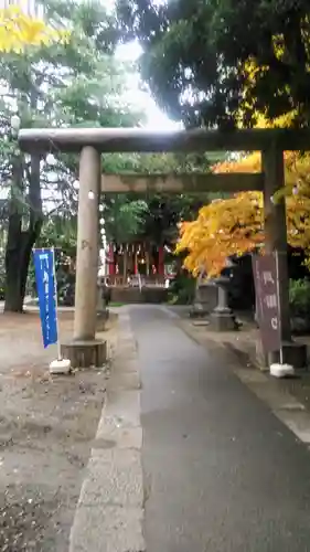 青山熊野神社の鳥居