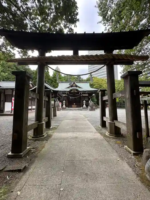 落合白山神社の鳥居