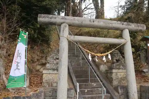 阿久津「田村神社」（郡山市阿久津町）旧社名：伊豆箱根三嶋三社の鳥居