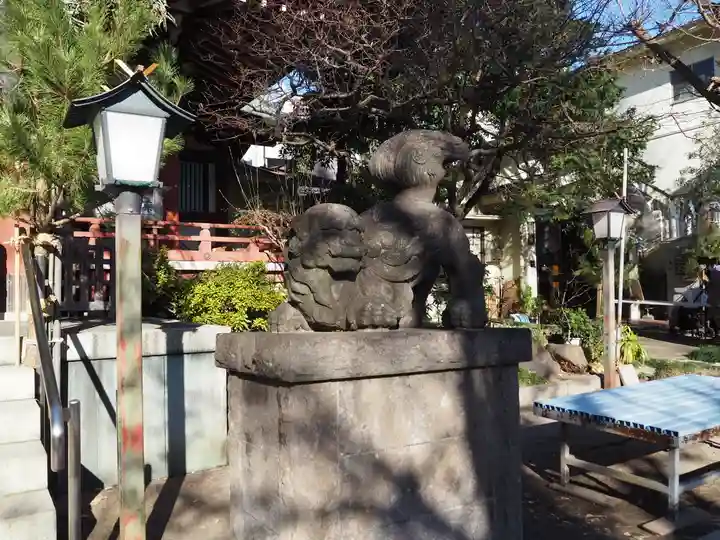千住本氷川神社の狛犬