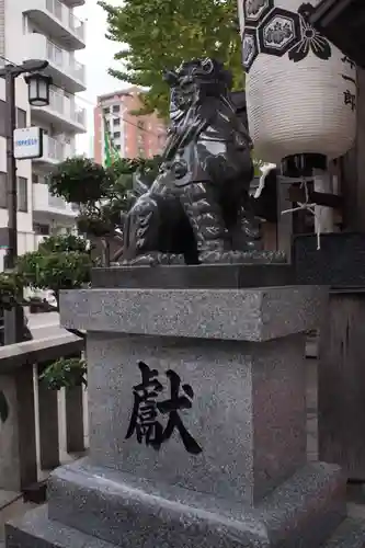 櫛田神社の狛犬