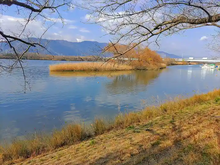 治水神社の景色
