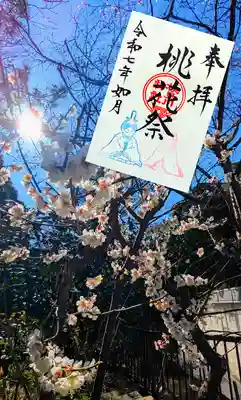 桃花祭 限定御朱印
こちらの御朱印の日付は3月3日以外は、2月は如月。3月は弥生になります😊