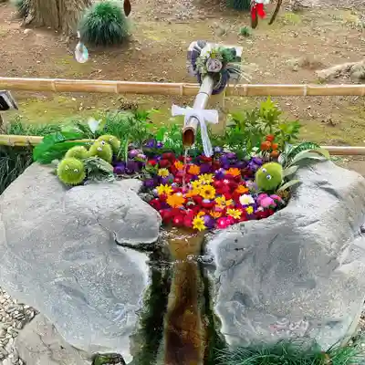 馬場氷川神社の手水舎