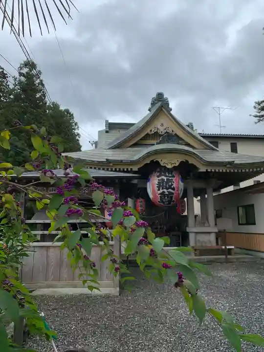 追分地蔵尊の自然