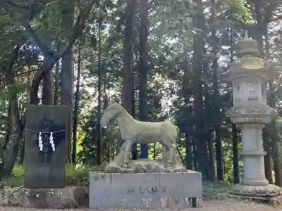 冨士御室浅間神社の狛犬