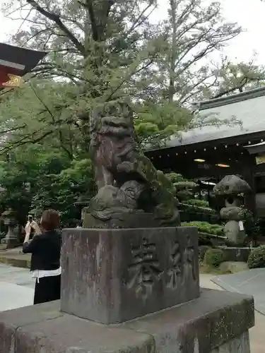 越ヶ谷久伊豆神社の狛犬