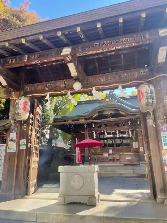 下谷神社の山門・神門