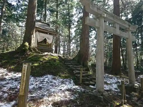 平泉寺白山神社の鳥居