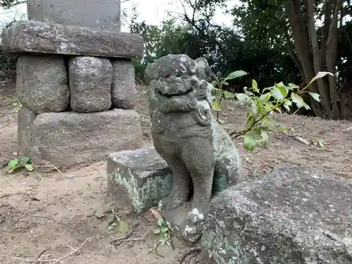 神社（名称不明）の狛犬