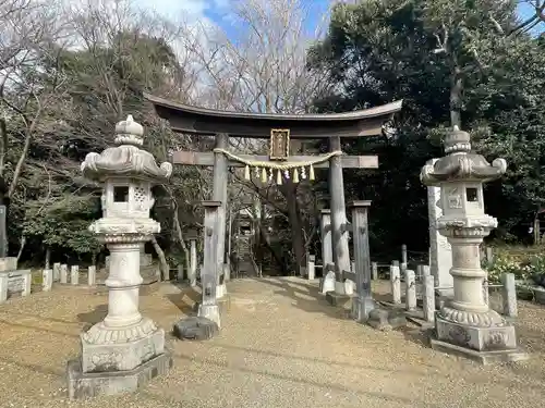 下総国三山　二宮神社の鳥居