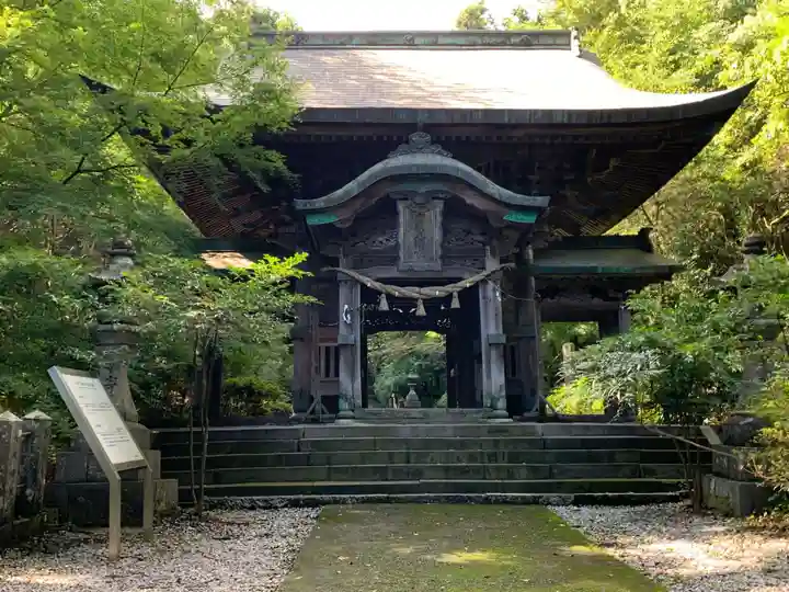 柞原八幡宮の山門・神門