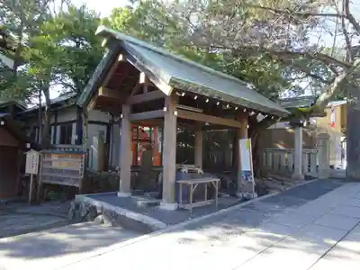 伊勢山皇大神宮の手水舎