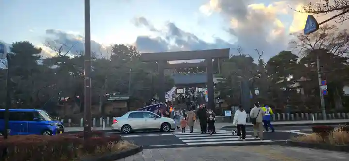 開成山大神宮の周辺
