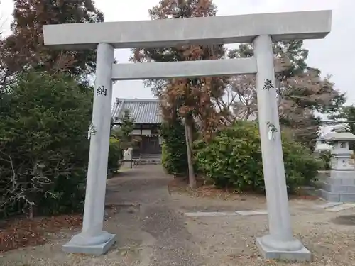 小泉神明社の鳥居