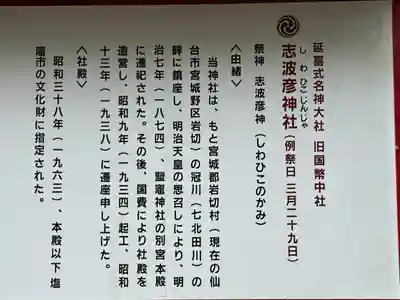 志波彦神社・鹽竈神社(宮城県)