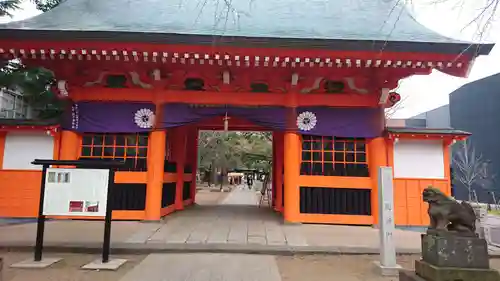 葛飾八幡宮の山門・神門