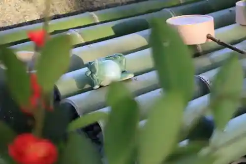 阿久津「田村神社」（郡山市阿久津町）旧社名：伊豆箱根三嶋三社の手水舎