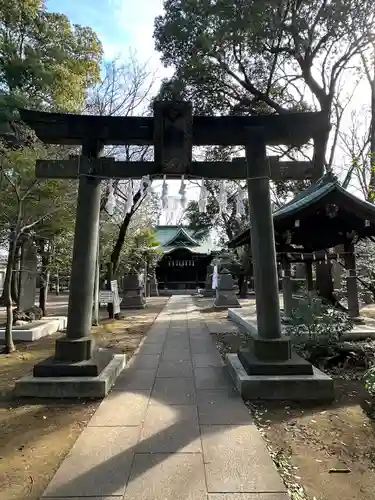 上石原若宮八幡神社の鳥居