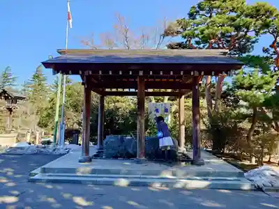 開成山大神宮の手水舎