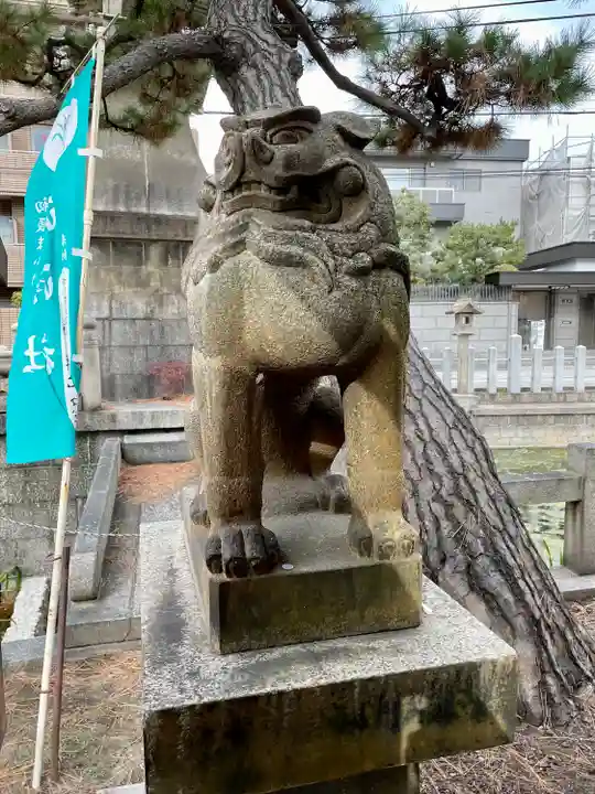 浅澤社(住吉大社境外末社)の狛犬