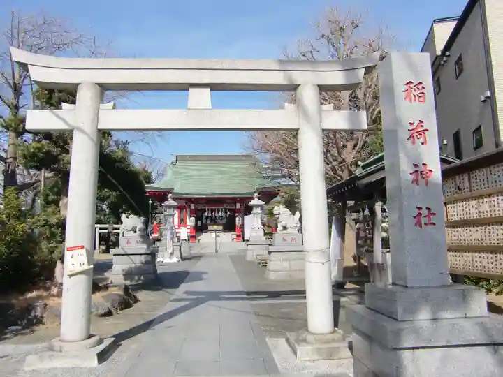 当代島稲荷神社の鳥居