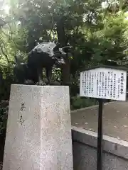 稲毛神社の狛犬