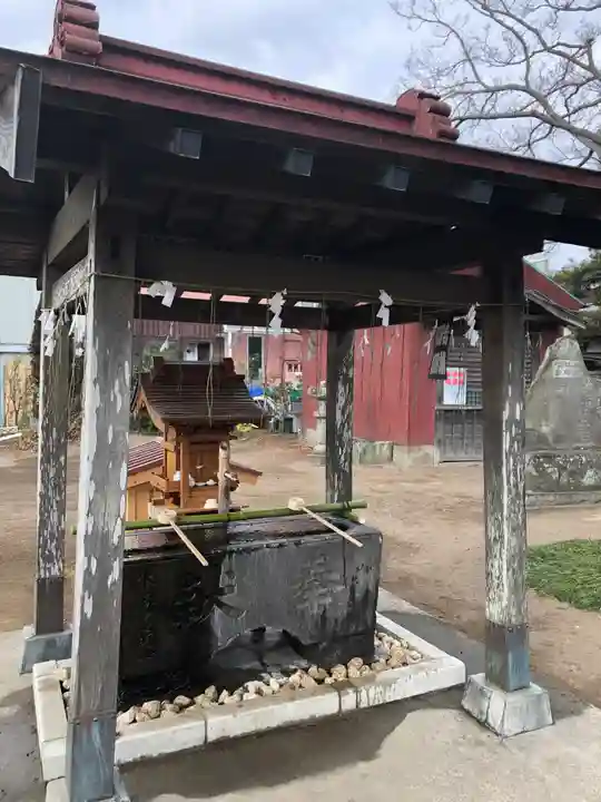 水海道鎮守 八幡神社の手水舎